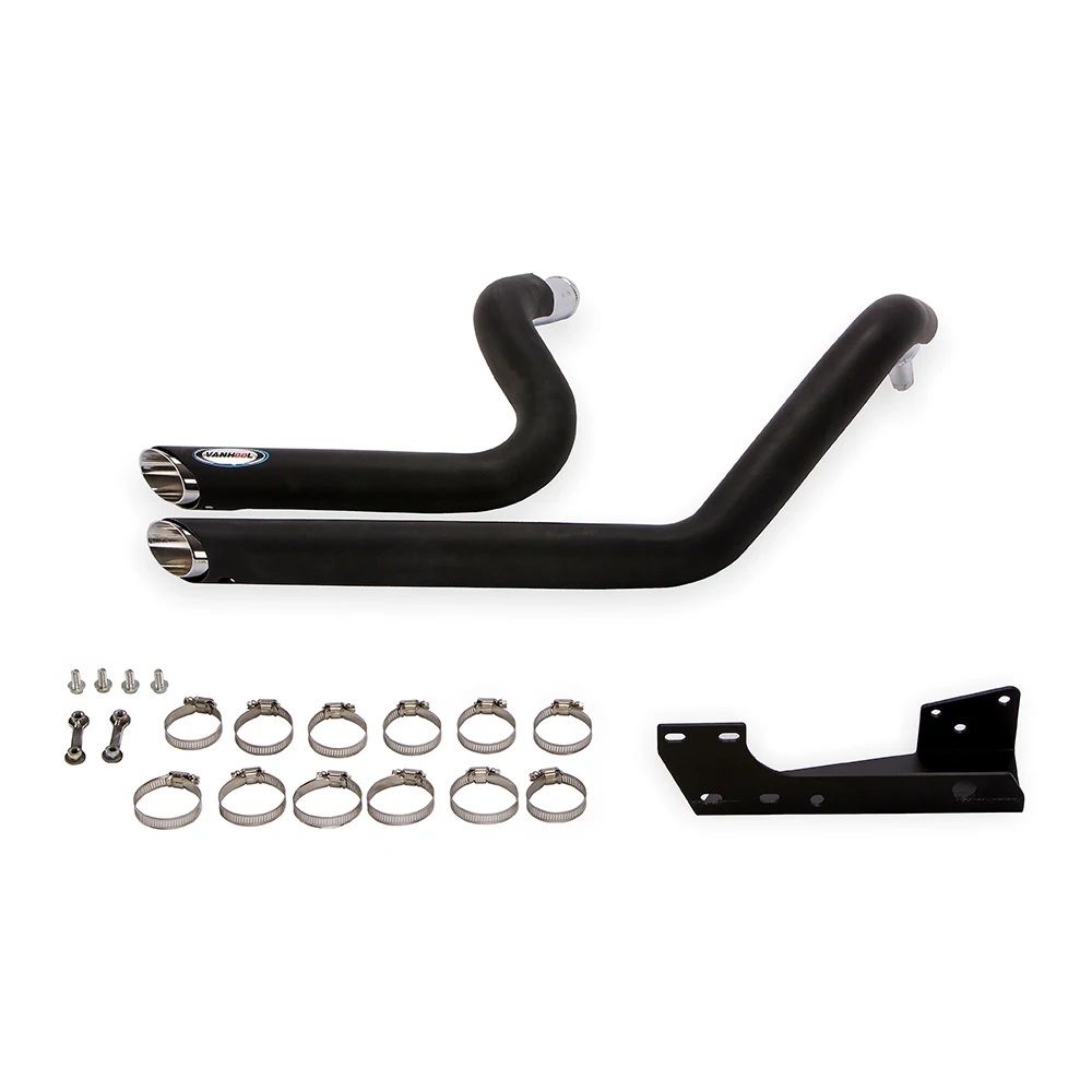 

FBVV Motorcycle Parts Steel Chrome Black Color Finish Exhaust Muffler System Pipe for Sportster 883-1200