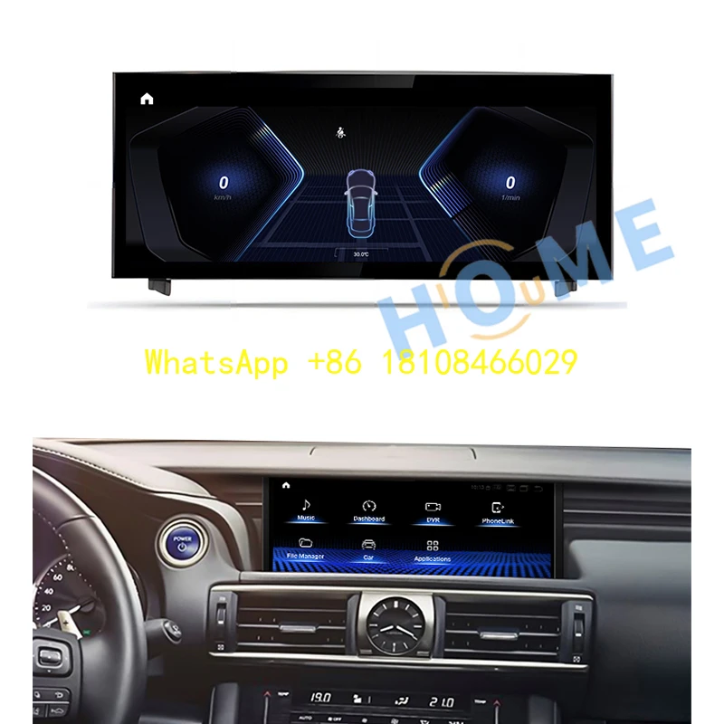 

New Qualcomm Android 12 Car Multimedia Player CarPlay Autoradio for Lexus IS 200 250 300 350 200t 300h 2013-2022 GPS Navigation