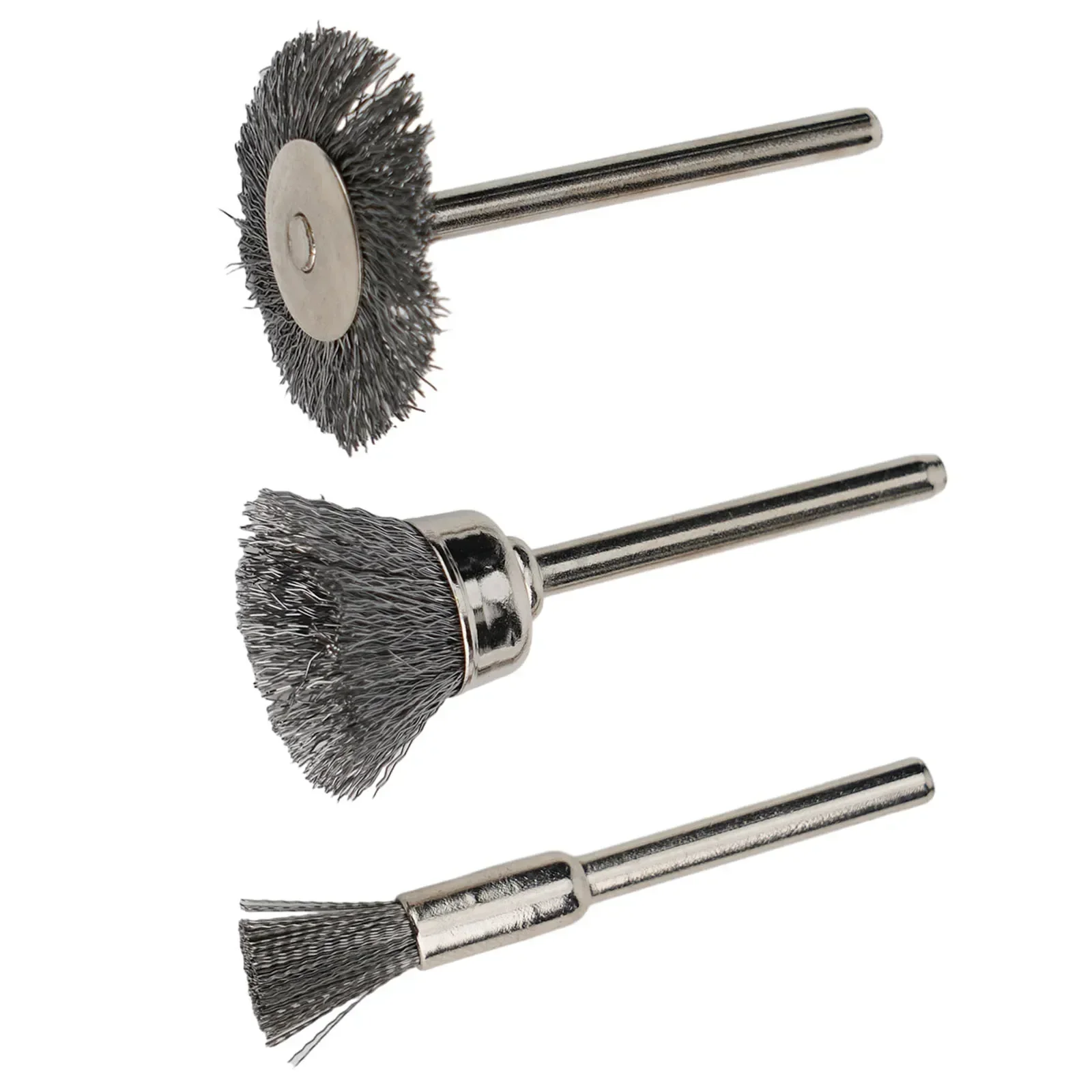 

3Pcs Stainless Steel Wire Wheel Cup Brush Set Rust Removal Polishing For Power Die Grinder Rotary Electric Abrasive Tool