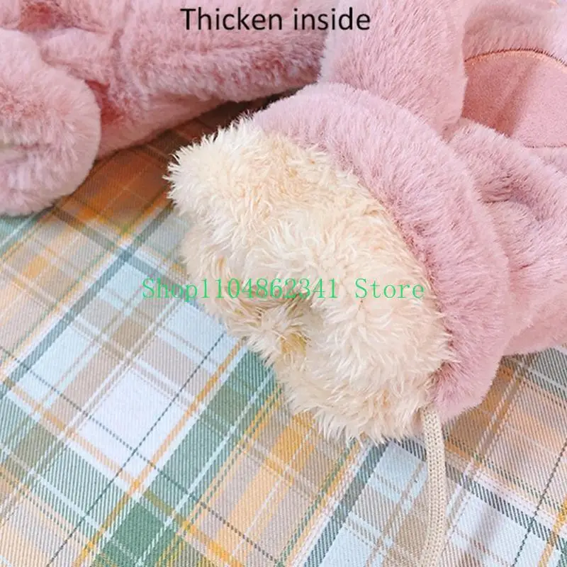 

652F Winter Plush Gloves Costume Gloves Mittens Halloween Cosplay Gloves