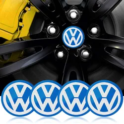 4Pcs 56/60MM Car Wheel Hub Cover Center Caps Accessories For Volkswagen Touran Golf-4 5 6 7 Passat Polo MK4 Bora Alhambra Sharan