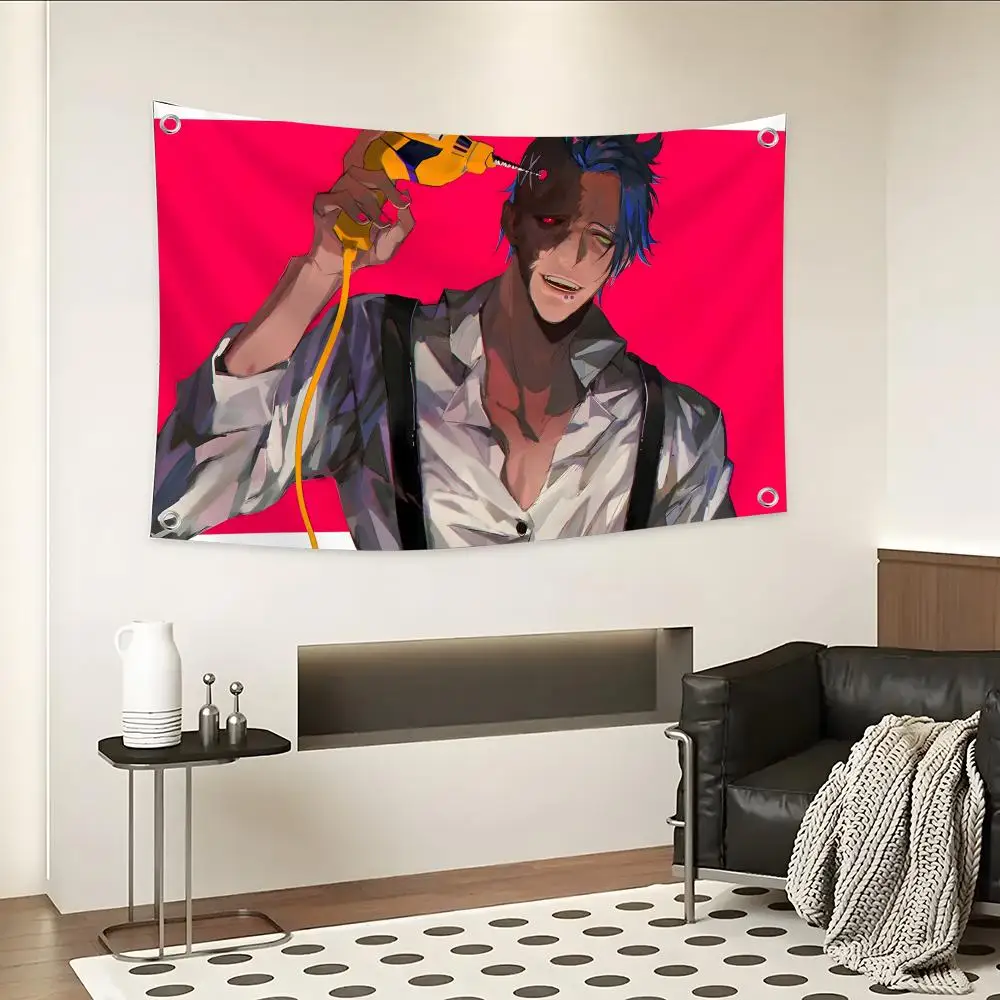 Anime ID Invaded Flags Custom Camping Outdoor Garden room Decor Backdrops Wall Art Family Gifts