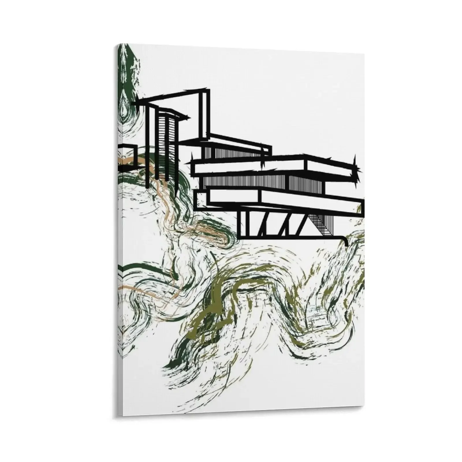 

Abstract Falling Water Canvas Painting interior paintings house decoration room decorations for girls