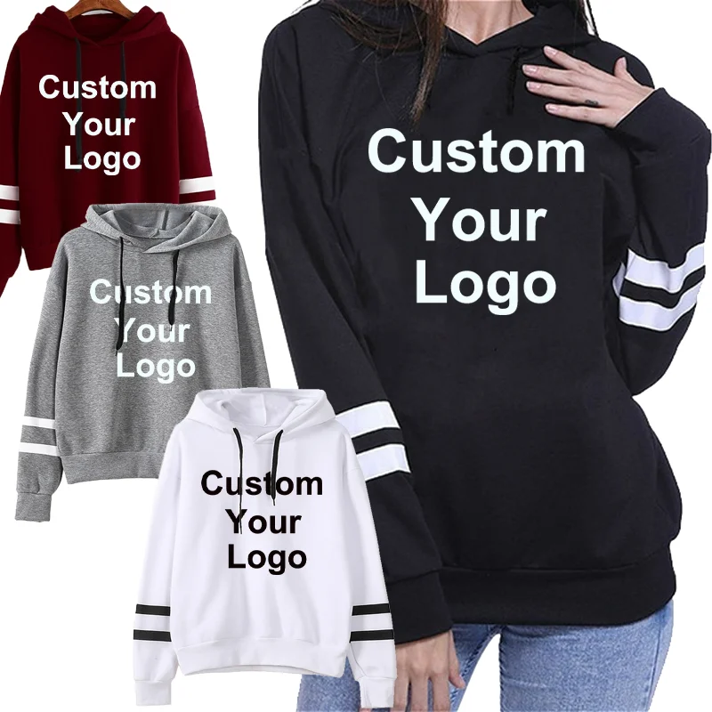 

Custom Your Logo Hoodies Women Sweatshirt Long-sleeved Autumn Casual Hooded Streetwear