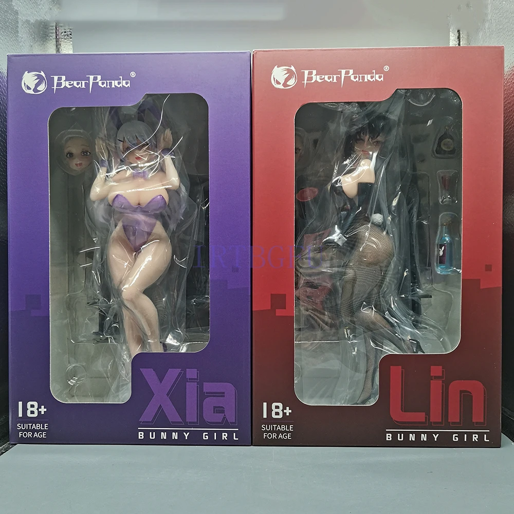 28 سنتيمتر الأصلي رين و Xiya 1/6 الدب الباندا بوني ألعاب بنات الشكل الصينية أنيمي بولي كلوريد الفينيل عمل الشكل لعبة تحصيل نموذج دمية