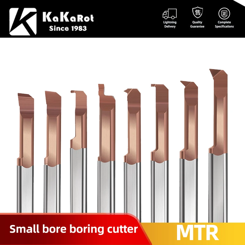 KaKarot MTR Miniature Boring Cutter Integral Carbide Internal Boring Tools CNC Super Seismic Small hole Turning Lathe Tools Bar