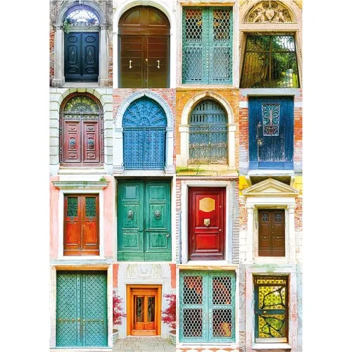 Nova Puzzle Nova Jigsaw Puzzle 1000 Piece Venice Doors Collage Puzzle