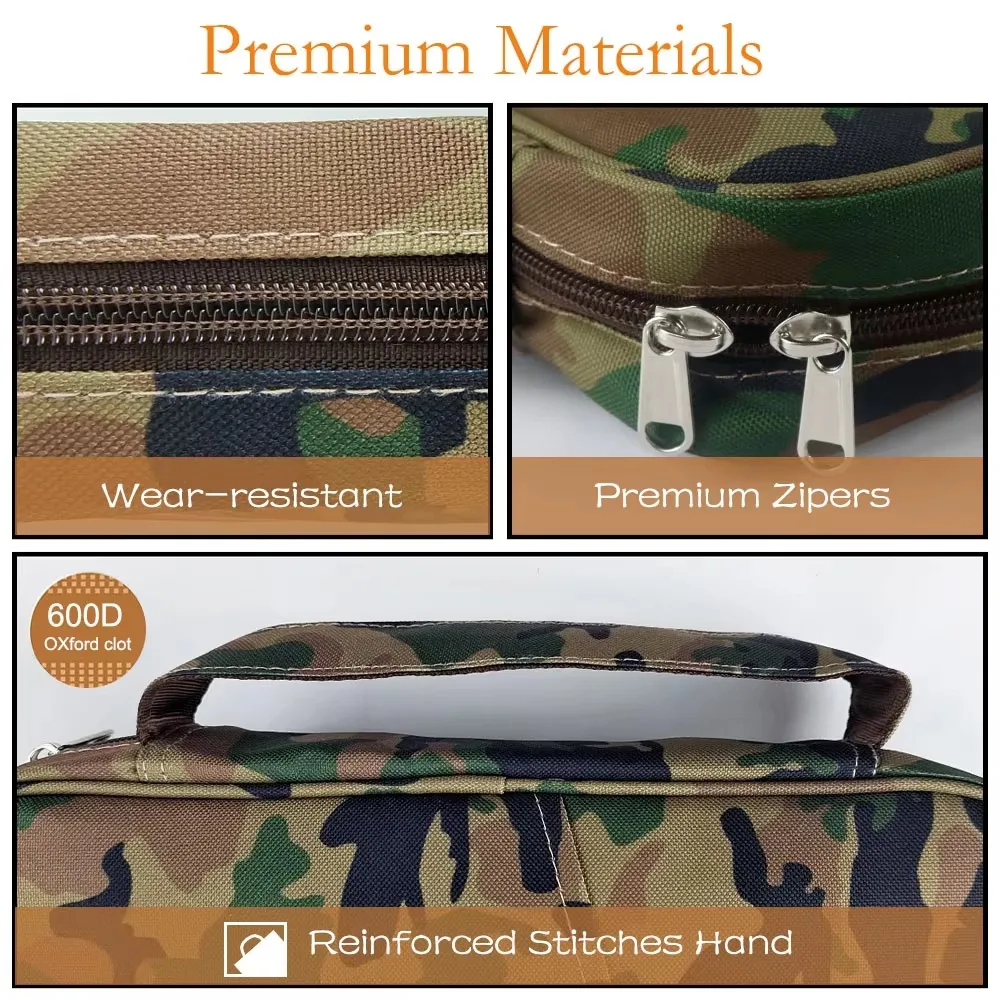 غطاء الكتاب المقدس المقاوم للصدأ، حقيبة الكنيسة، حقيبة الكتاب المقدس الواقية مع مقبض وجيب بسحاب هدية للأب #5