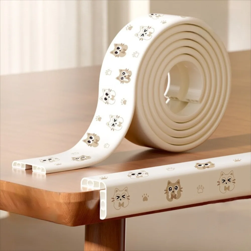 

2 м защитная полоса для края стола с мультяшным рисунком, защитная подушка для предотвращения столкновений, ПВХ, самоклеящаяся защита для угла стены