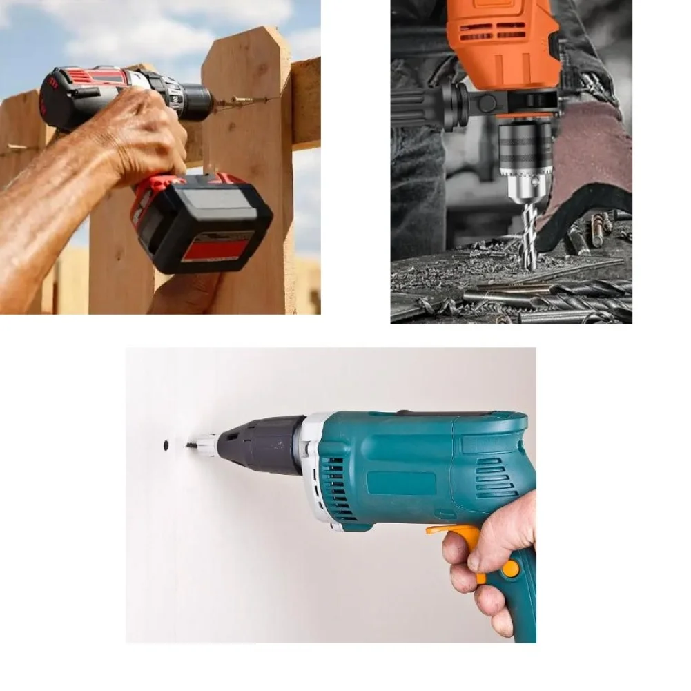 1PC 電気ドリル変換ブラシレス充電式電気ドリルチャッククイックリリースアダプター 6.35 ミリメートルビット用