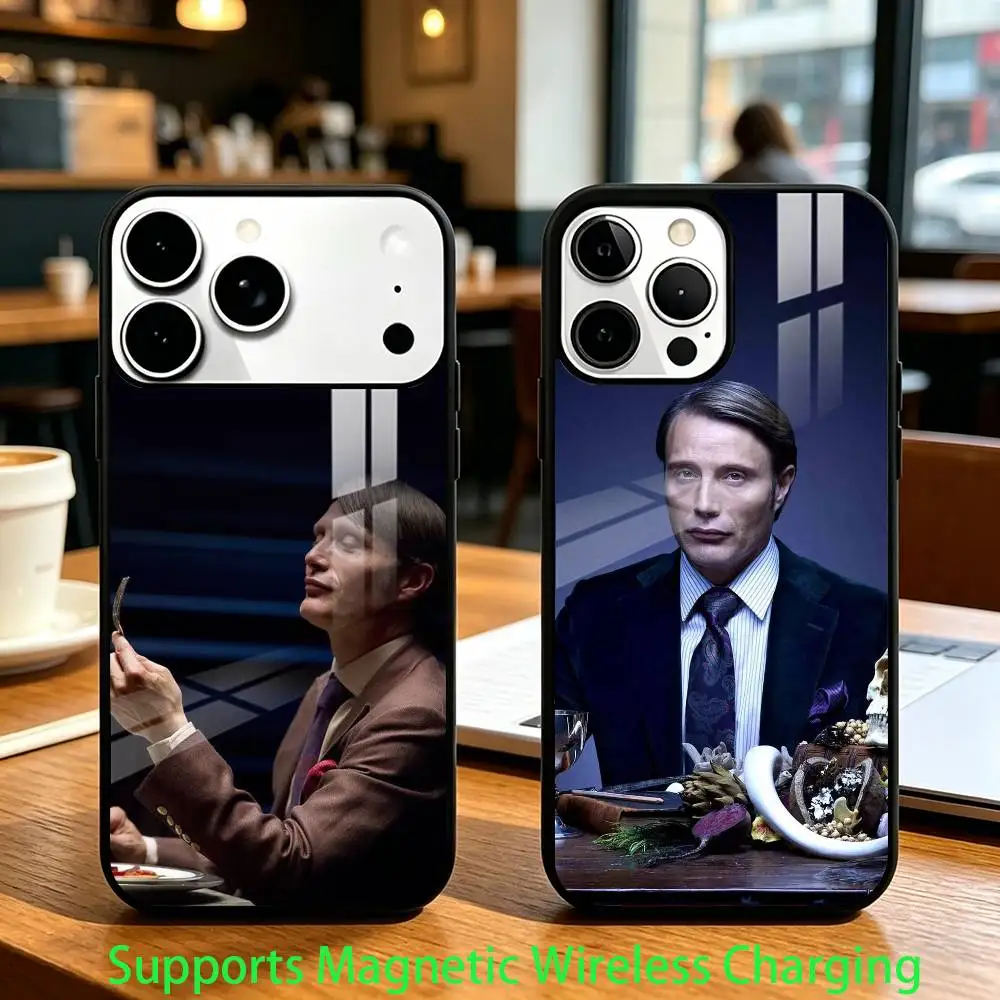 

Actor M-Mads Mikkelsen Phone Case For iPhone17,16,15,14,13,12,11 Plus,Pro Compatible with magnetic wireless charging