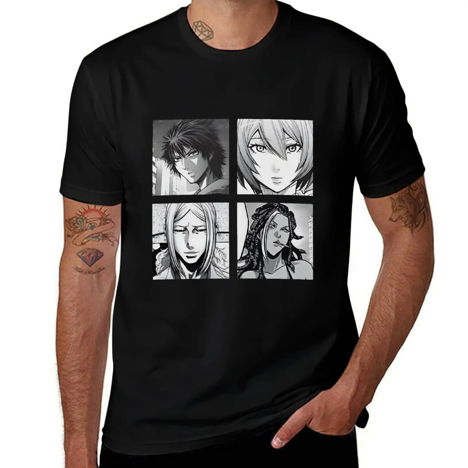 

Alice in borderland characters manga T-Shirt summer tops summer clothes T-shirts man new edition shirts men graphic