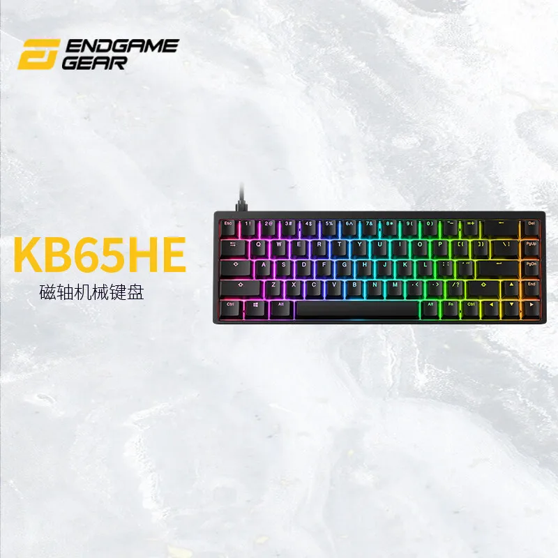 

Клавиатура с эффектом Холла ENDGAME KB65HE, клавиатура с магнитной осью, корпус с ЧПУ, Киберспорт