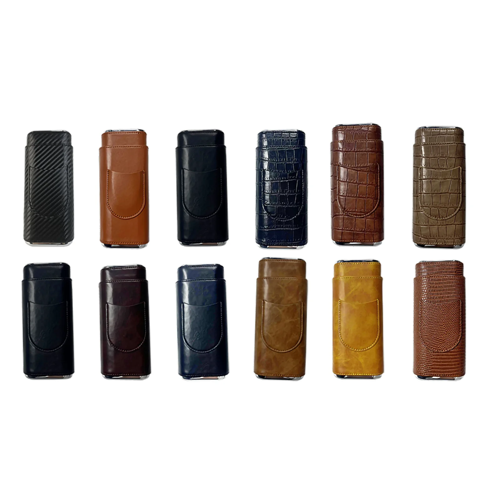 Three-Pack Cigar Humidor Protective Case, Convenient Travel Pine Cigar Storage Box