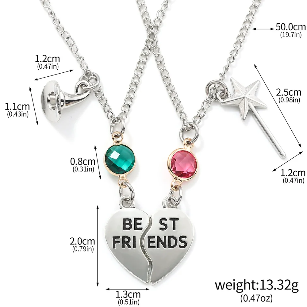Fantasia Elphaba Glinda collar pulsera 2024 película Wiked accesorios de Cosplay mujeres fantasía Halloween carnaval fiesta Prop regalo