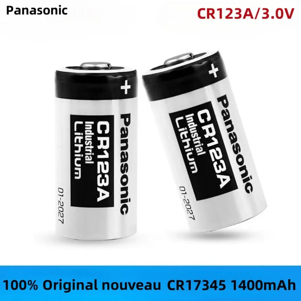 Panasonic CR123A lithium battery 3V CR17345 1400mAh suitable for smoke alarm, laser ranging camera, gas meter, water meter