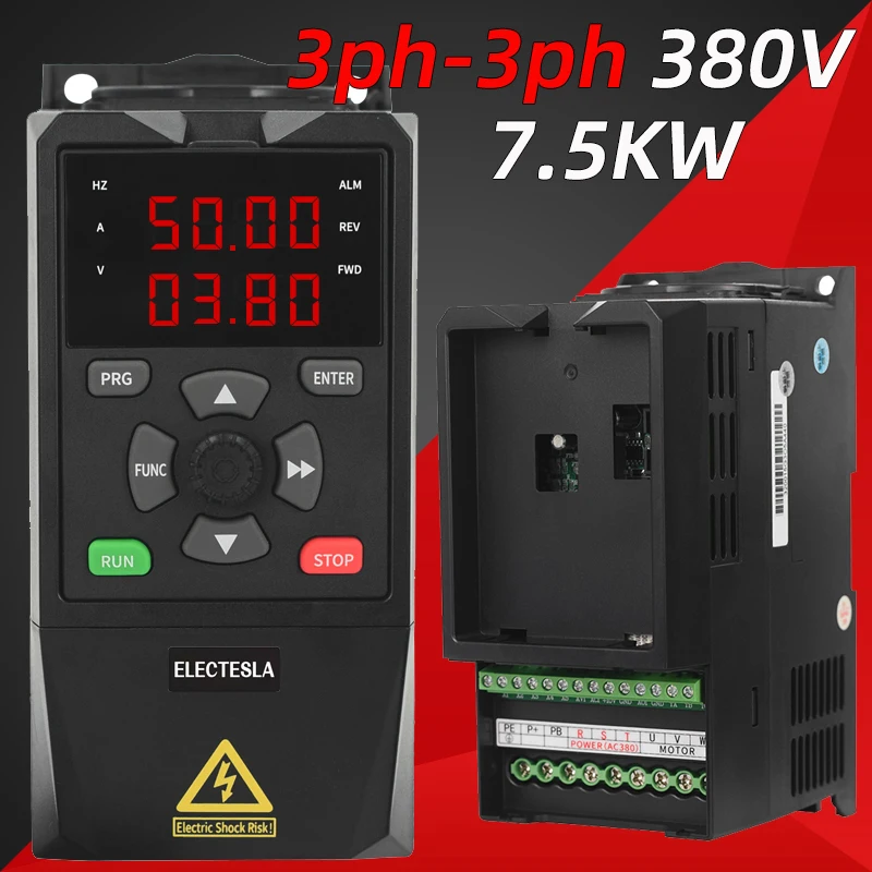 Uscita 380V VFD 7.5KW convertitore di frequenza Inverter convertitore di frequenza variabile per regolatore di velocità del motore