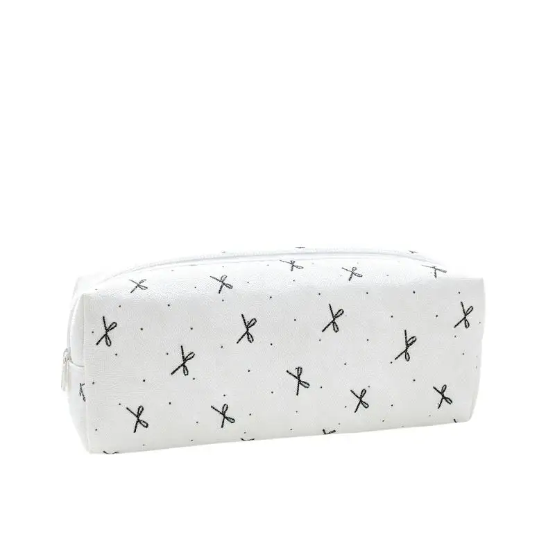 Stifteetui mit Polka-Dot-Muster, großes Fassungsvermögen, weiche Haptik, Stifttasche, Schreibwaren-Organizer, ideal für den Schulanfang, 1 Stück. – Detail 7
