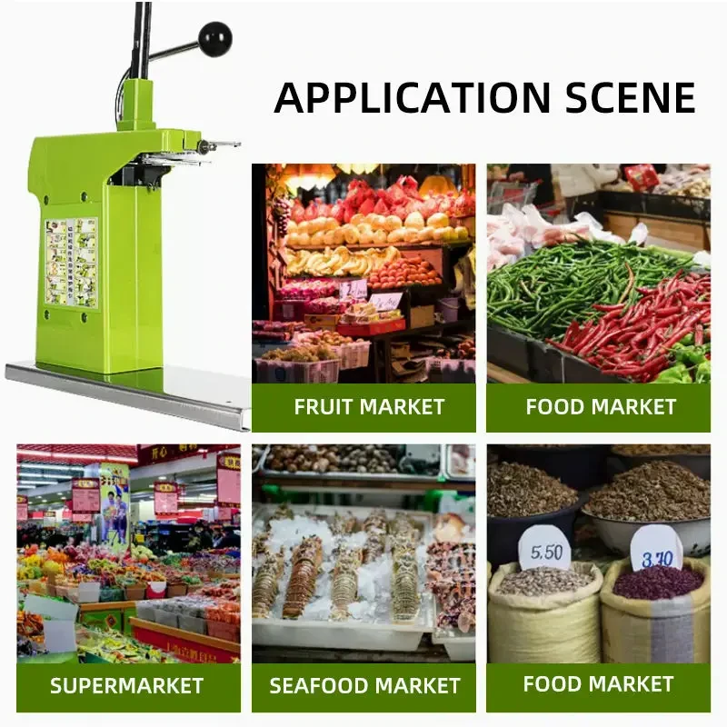 Afbeelding 3: 711 Aluminium Nagelmachine Supermarkt Speciale Groente- en Fruit Bulk Plastic Zak Sluitmachine Supermarktmachine