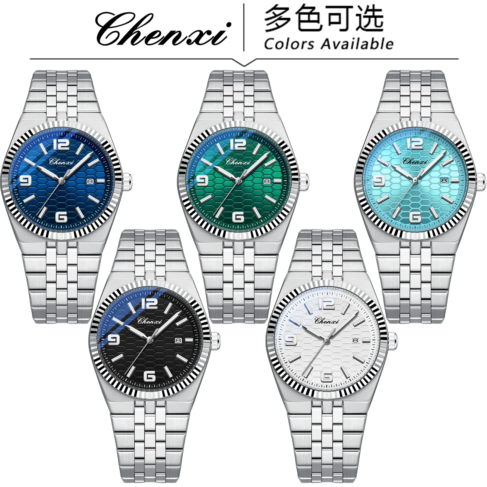 Chenxi 8280 Top brand orologi da polso da uomo militare in acciaio inossidabile orologio al quarzo di lusso da uomo orologio da polso maschile relojes para hombres