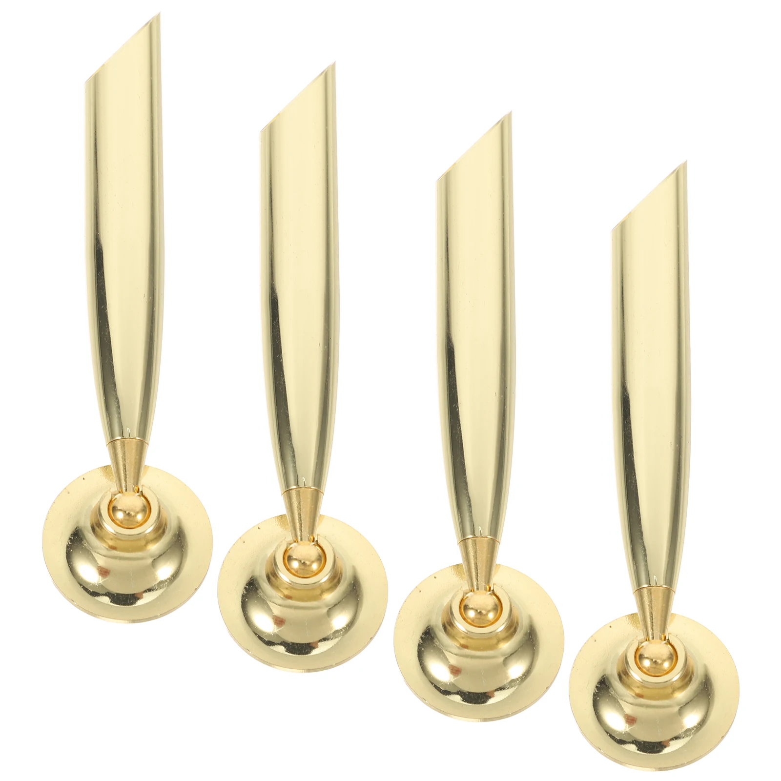

4 Pcs Signature Pen Base Nice Holder Calligraphy Stand Single Holders for Desk Metal Steel Rack Fountain Office