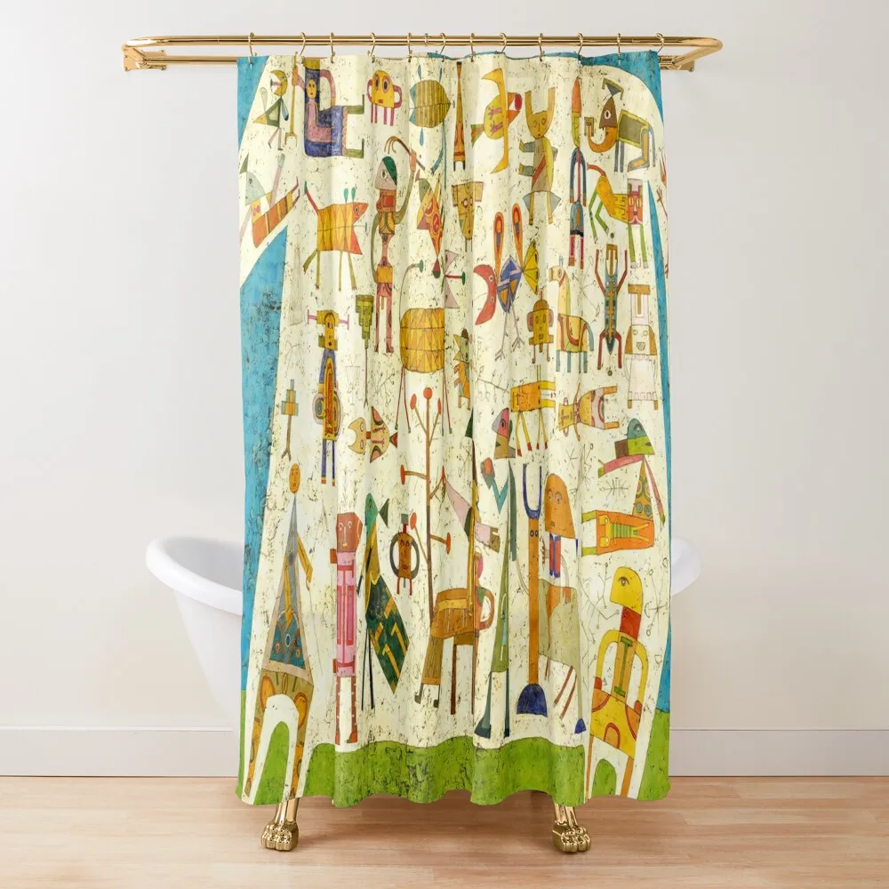 Prelude to a Civilization(Pr??lude ?? la civilisation)-Victor Brauner Shower Curtain Bathroom Accessories Shower Set Curtain