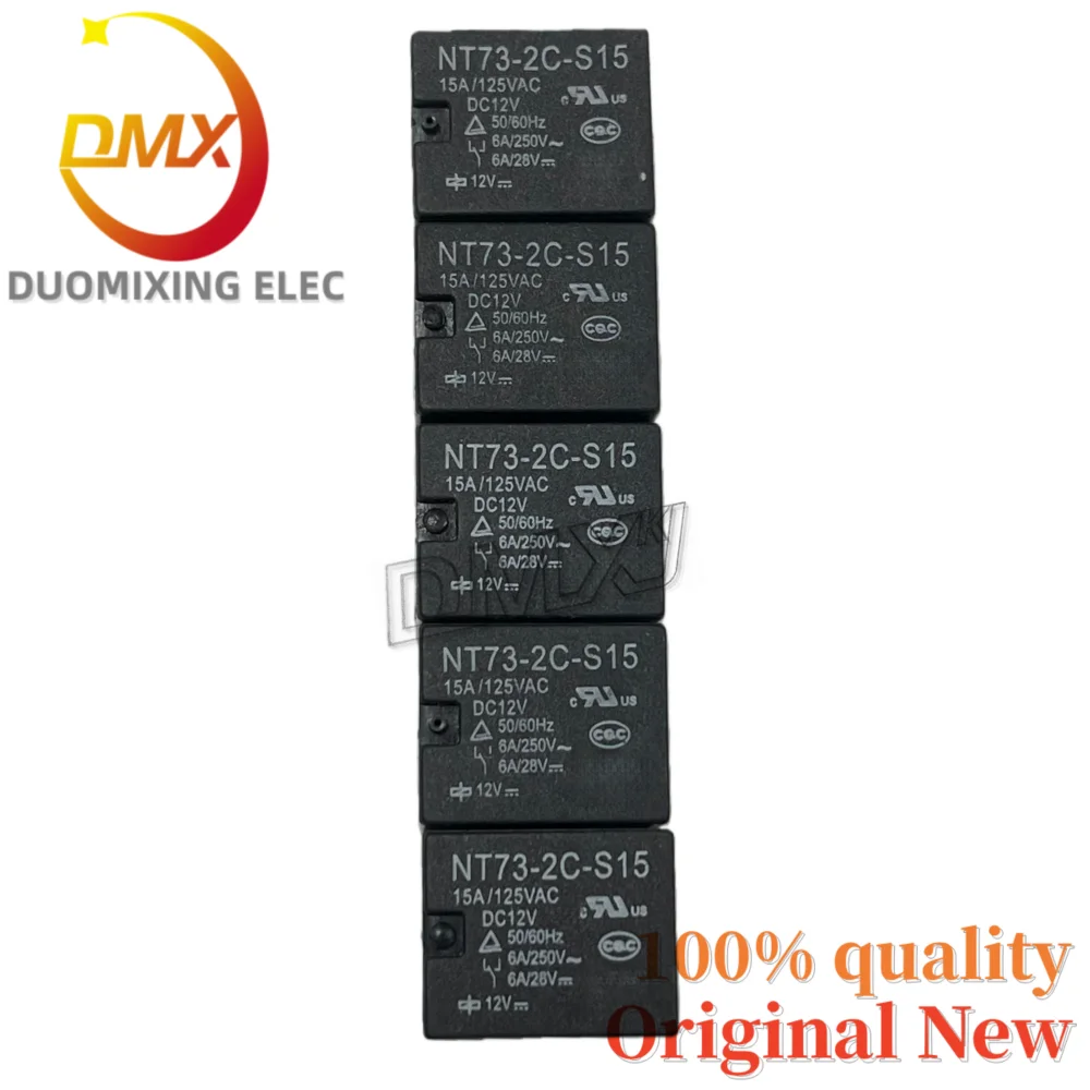5PCS/LOT 100% brand new NT73-2C-S15 5-pin 15A/125VAC DC12V relay