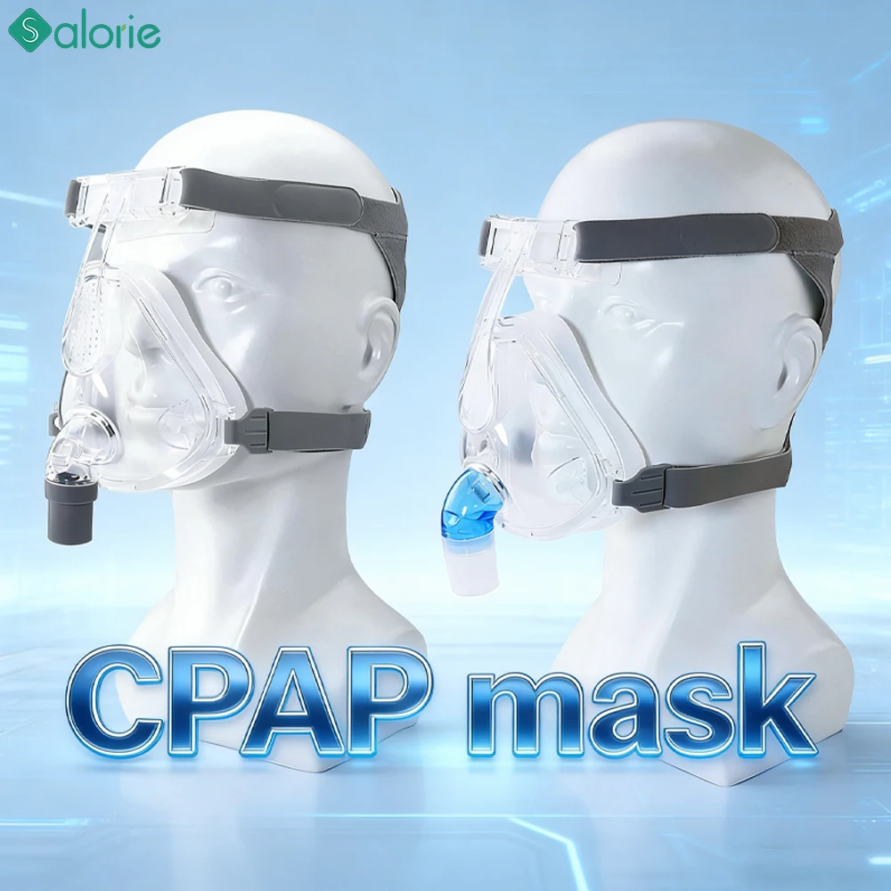 

Full Face CPAP Mask Silicone CPAP Replacement Mask Auto BiPAP CPAP Compatible Nasal/Oral Mask for Sleep Apnea and Anti-Snoring