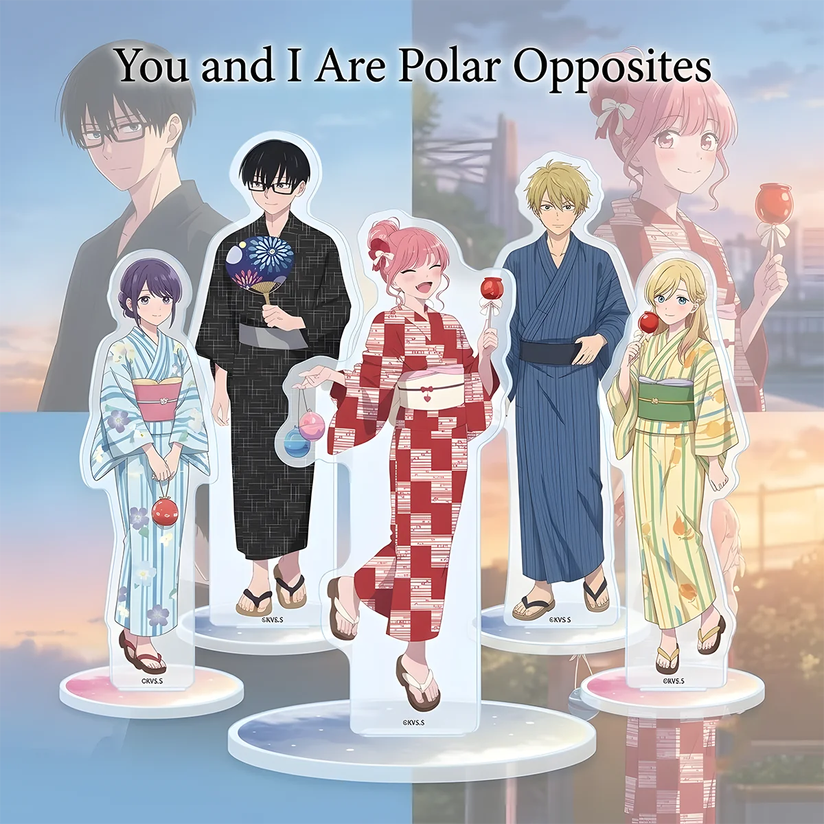 Anime You and I Are Polar Opposites 15cm Acrylic Stand,Fan Gift,Yuki Haru,anime desktop decor,Xmas holiday gift keychain