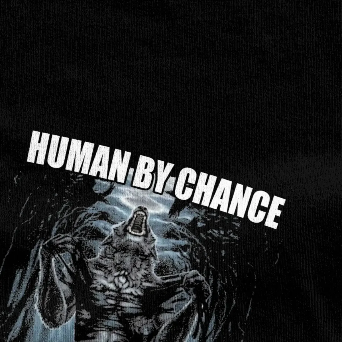 Human By Chance T-Shirt Beach Animals Awesome T Shirts 100% Cotton Fashion Tee Shirt For Men Short-Sleeved Pattern Top Tees