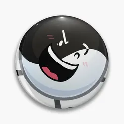 Yin Yang Inanimate Insanity Soft Button Pin Collar Clothes Women Cartoon Hat Jewelry Funny Fashion Metal Lapel Pin Gift Lover