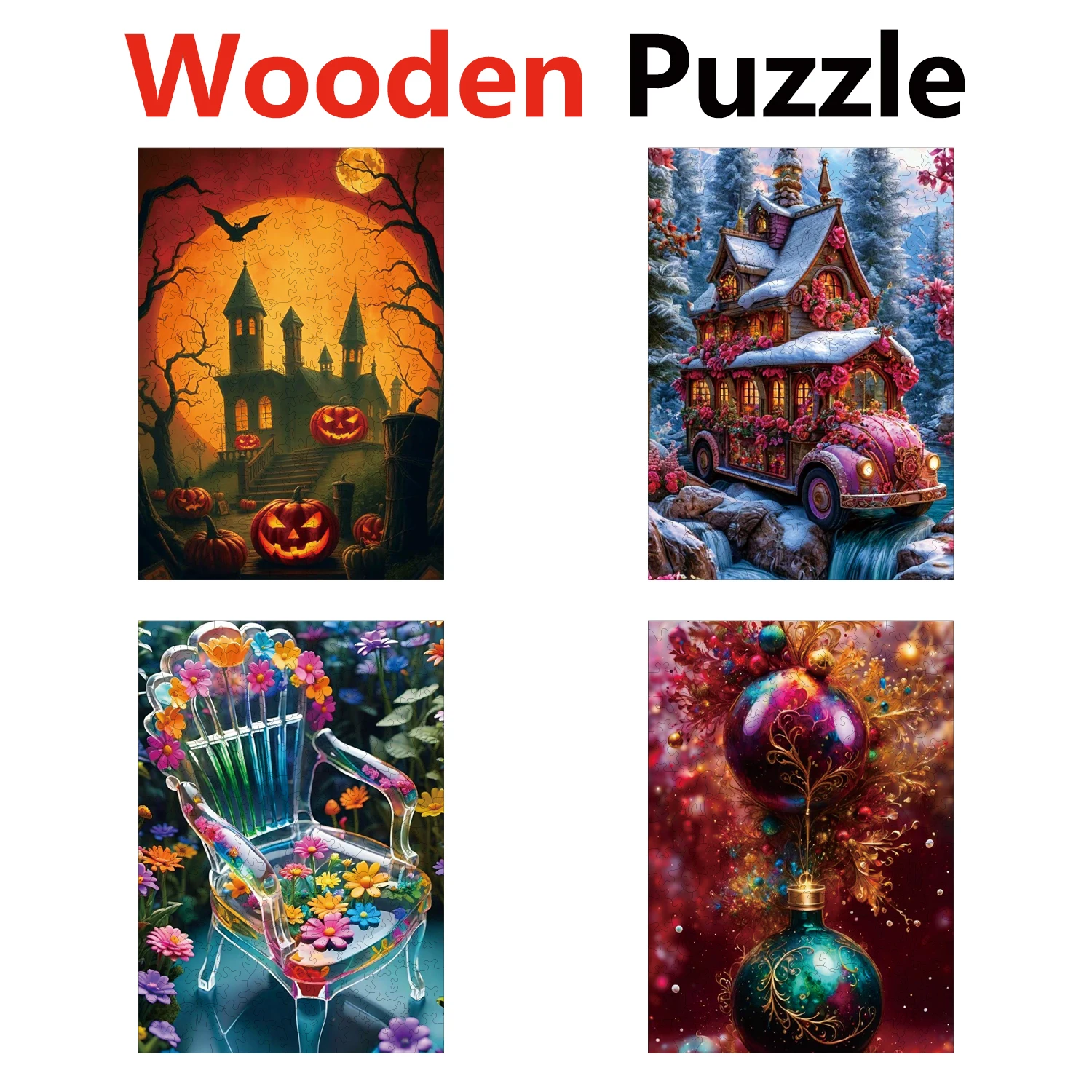 

Queen Flower Elf Tree Animal Puzzles High Quality Jigsaw Puzzle Wooden Puzzle Best Christmas Gift