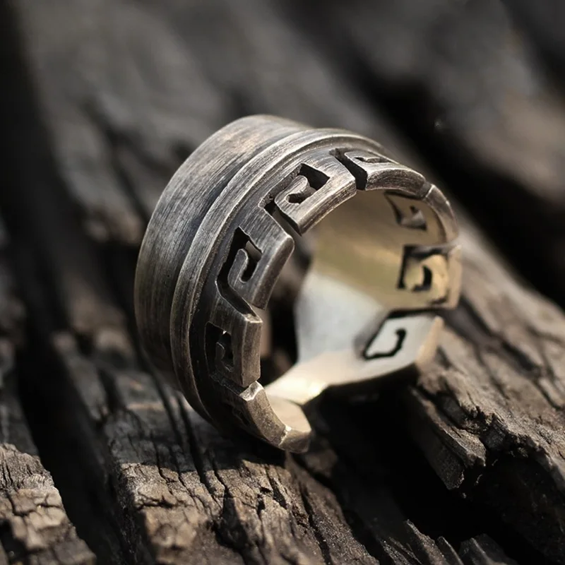 

Vintage personalized handmade simple men's and women's couple rings