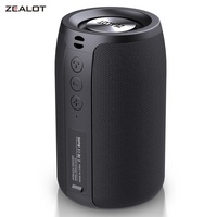 ZEALOT S32 Wireless Bluetooth Speaker Mini Portable HIFI Subwoofer Speaker with fm Radio Column Support TF, TWS, USB Flash Drive