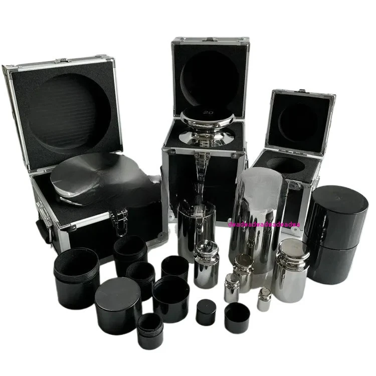 

304 Stainless Steel Non-Magnetic Weight 2kg-1mg Set Weight F1/2 Grade Cylindrical Boxed Weight