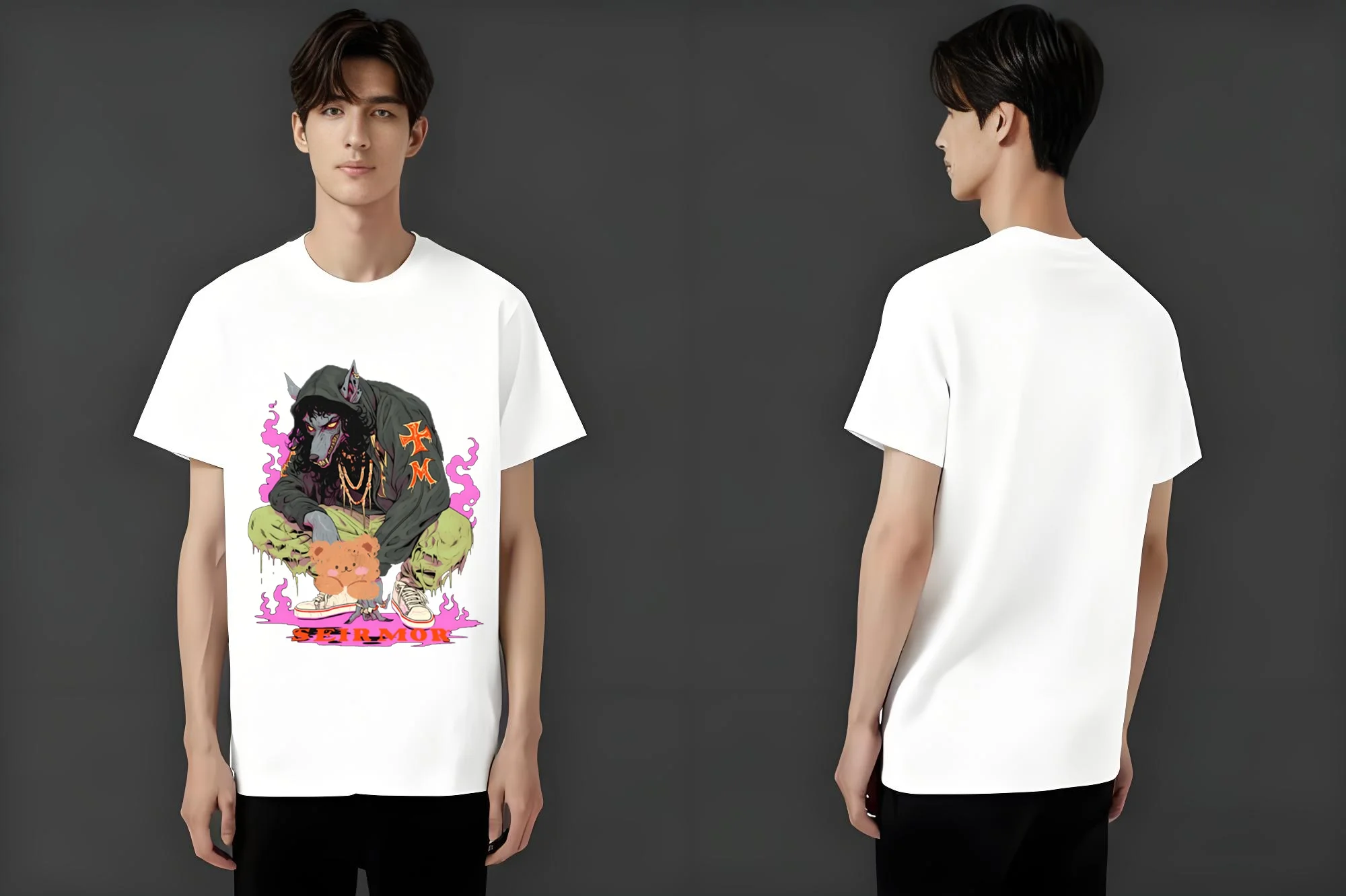 

Футболки марки уличной одежды 2025 года для мужчин и женщин с принтом, удобная и повседневная уличная одежда Y2K.