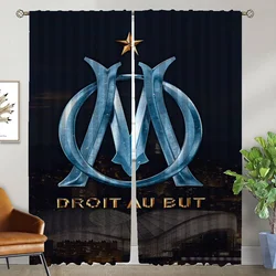 Window Curtain for Room 2 Panel M-Marseilles Om Blackout Curtains Halloween Decoration Home Interior Curtains Shades Partition