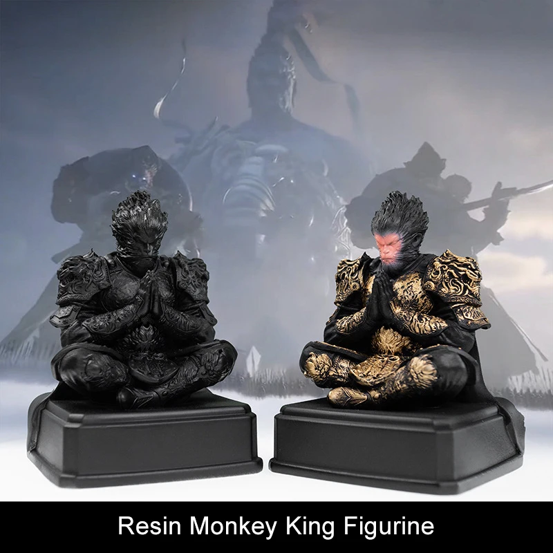 Black Myth Wukong Resin Decorative Figurine - Game Merchandise, Collectible Model