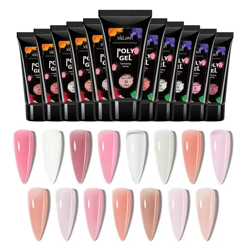 15ml Nagelverlängerungsgel, Nagelaufbau-Gel, UV-LED Schnellverlängerung für Kristallmodelle, Schmerzfreier Kristallkleber