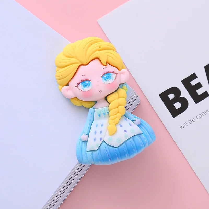 Disney Prinses Belle Ariel Frozen Elsa Anna Cartoon Hars Telefoonhoesje Diy Accessoires Haarspeld Decoratie Kind Speelgoed Perifeer Cadeau