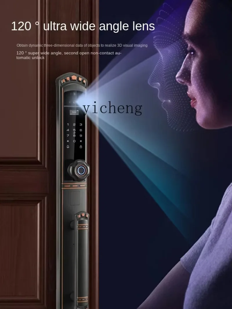 C19- 3d Face Recognition Visual Door Anti-Theft Door Automatic Intelligent Password Lock