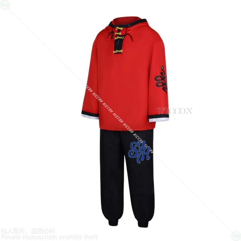 ألما تأثيري Gokurakugaiii WICCON زي الأحمر البلوز السراويل فاسق موضة Y2k موحدة الباروكات هالوين عيد الميلاد لعب الأدوار كوس