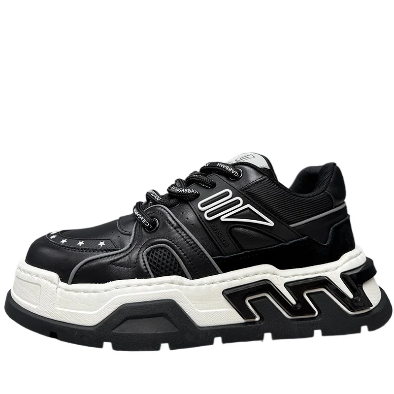 Europe and America Original Designer Casual Thick Bottom Shoes for Men's Casual Sports Shoes Comfortable Height Increasing Shoes