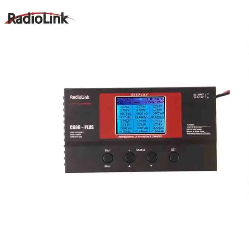 

Radiolink CB86 plus балансное зарядное устройство профессиональное 0,1-6A 1S-6S LiPo литиевое зарядное устройство для контроллера FPV дрона передатчик