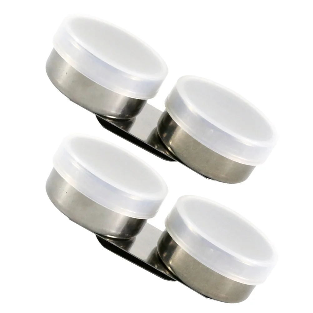 

2Pcs Oil Color Mixing Pots with Lids Stainless Steel Plastic Painting Brush Washing Pot Artist Brush Cleaner Container