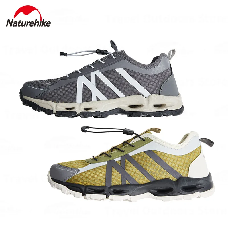 Naturehike Outdoor Mesh Wading Shoes Lightweight Quick Dry Aqua Sports Sneakers Slippers Anti-slip Swimming Beach Barefoot Shoes