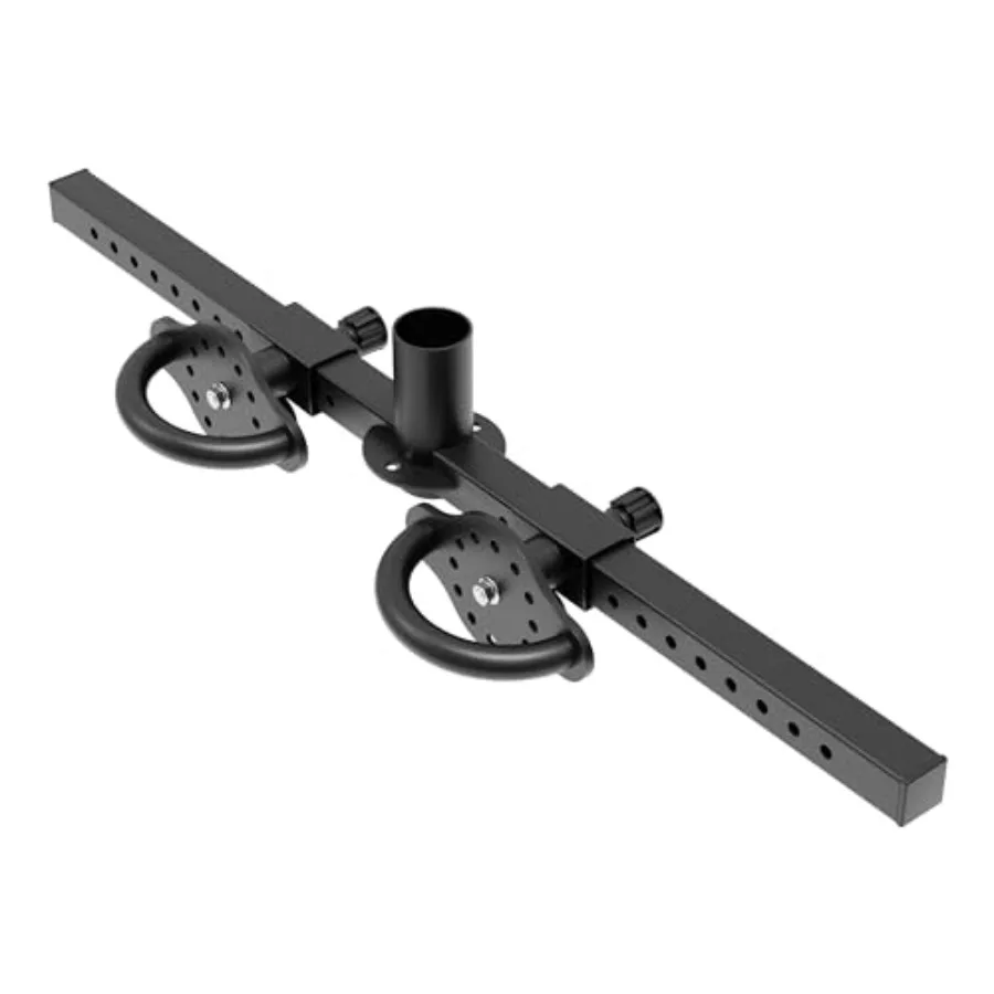 Home gym power rack with multifunctional handle bar, steel construction, black finish, foldable and space-saving design