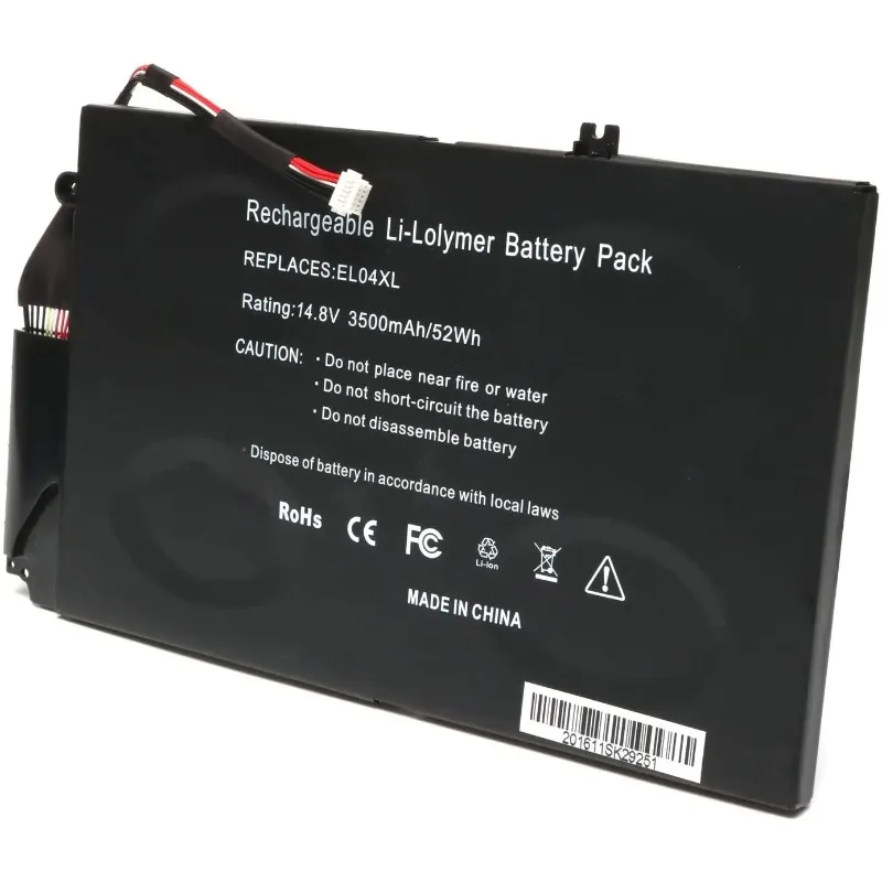 Batería EL04XL para HP Envy 4-1130la 4-1150br 4-1150la 4-1152la 4-1155la
