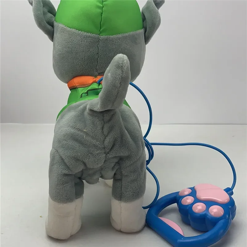 Juguete de peluche eléctrico para niños, Animal de peluche con mango de juguete de peluche, Control de música electrónica, cachorro, regalo de Navidad, 1 piezas