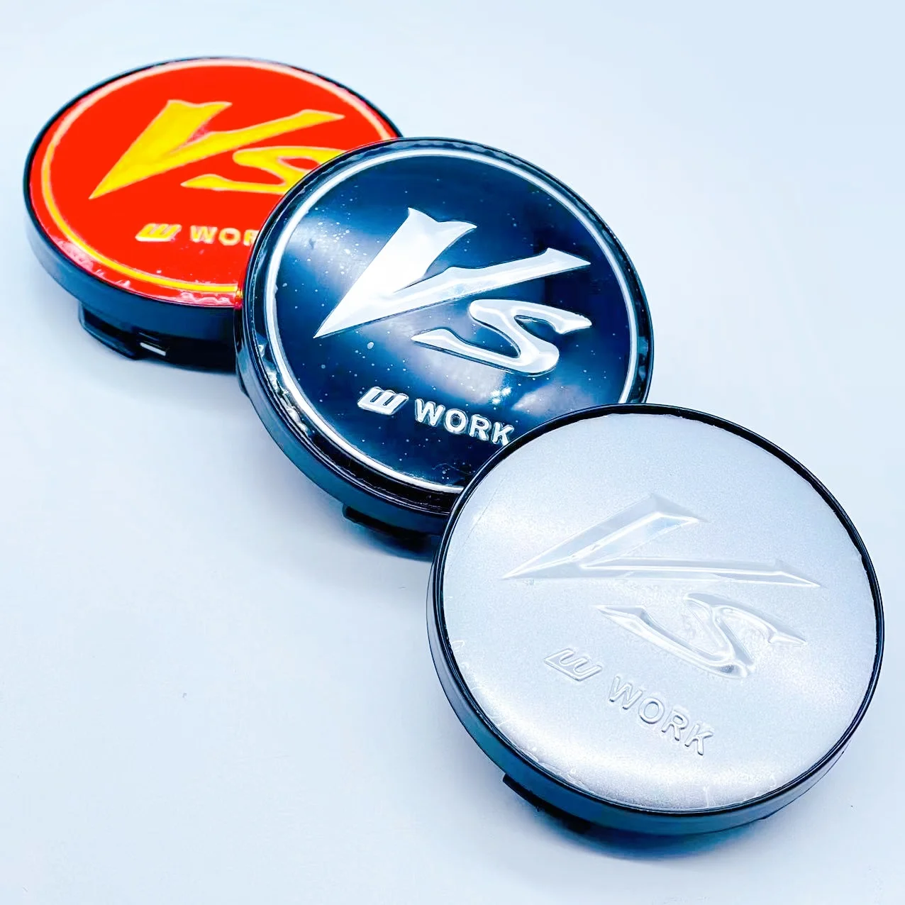 4pcs High Quality 58mm Car Wheel Hub Cover Center Caps for VS W Work Racing Styling Badge Emblem Accessories